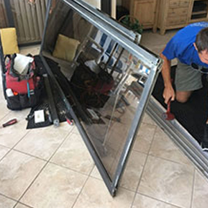 sliding glass door frame repair Apple Valley